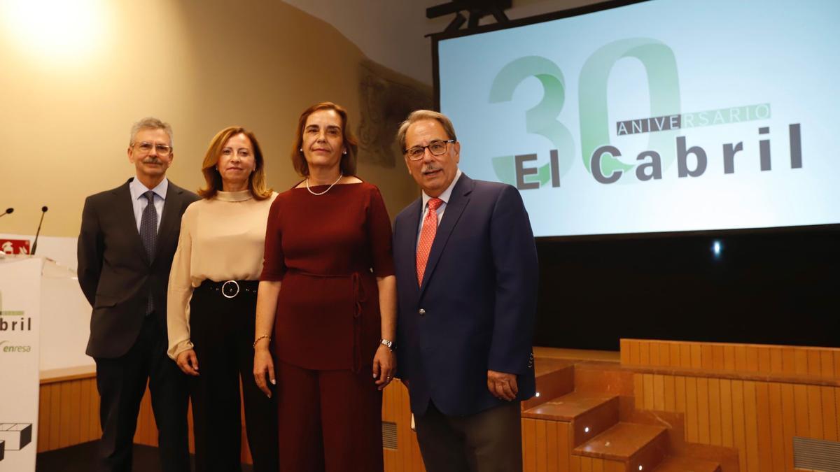 José Luis Navarro, Yolanda Benito, Eva Noguero y Eugenio Domínguez han intervenido en el acto del 30 aniversario de El Cabril.