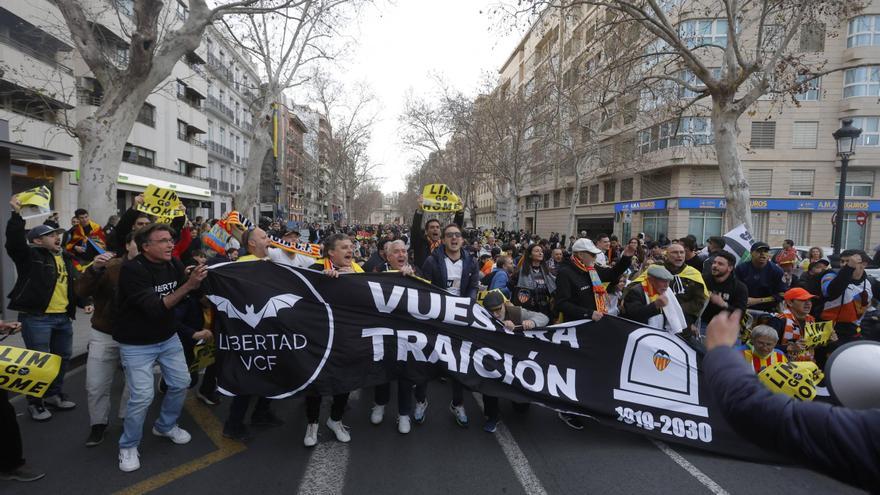 El vaciado de Mestalla gana fuerza como próxima acción de protesta contra Lim