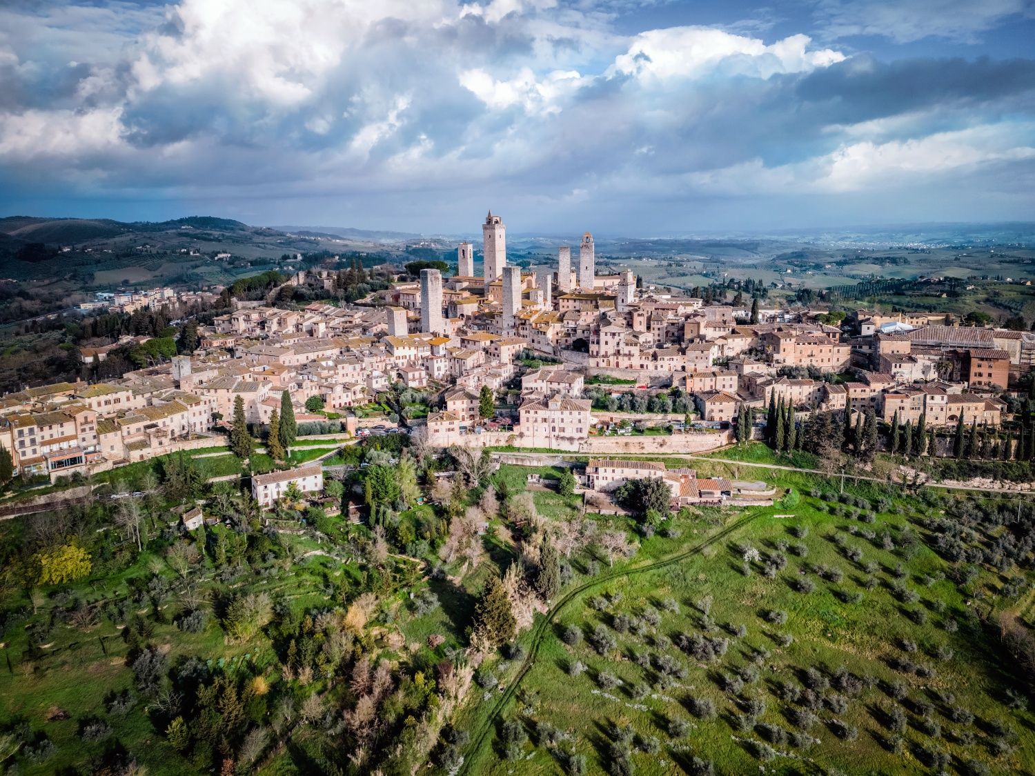Vista panorámica de San Gimignano con sus torres caracter�sticas
