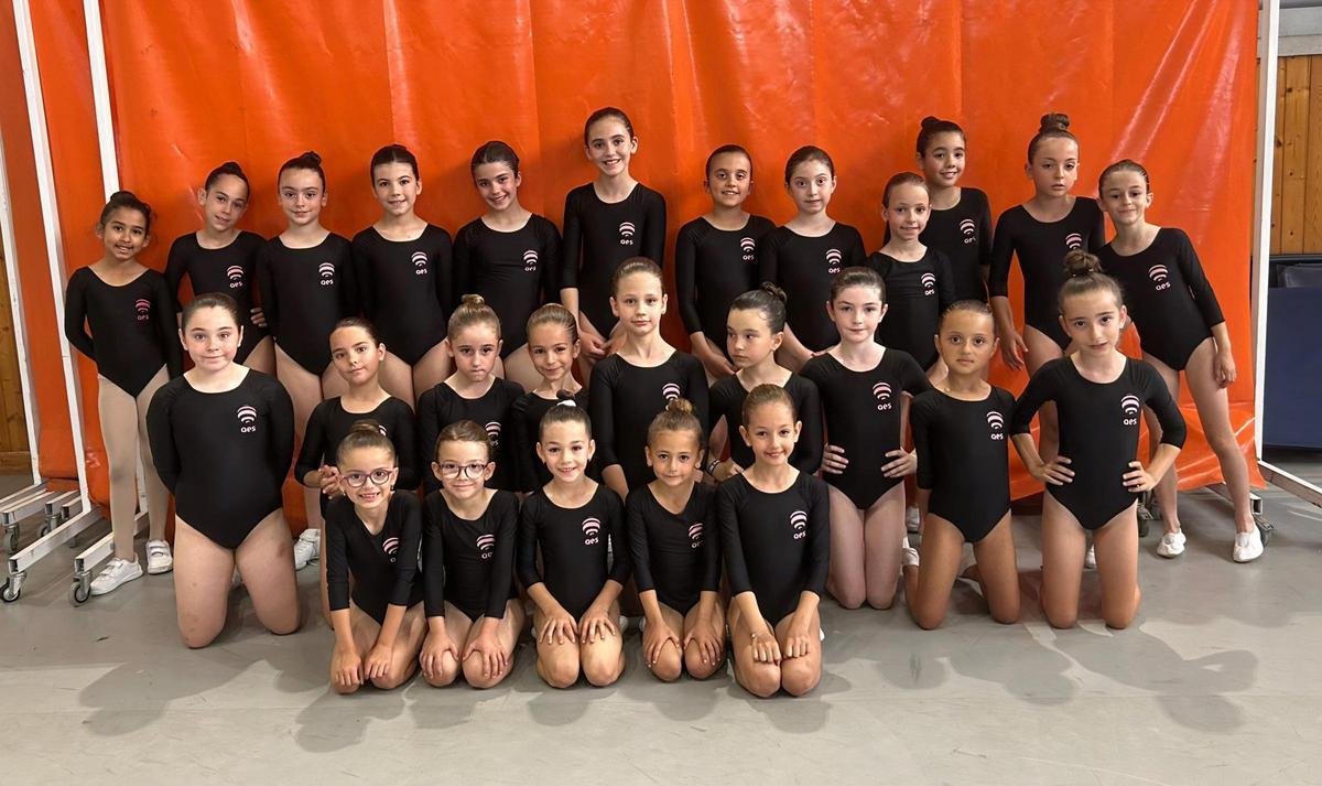 Participantes de gimnasia estética