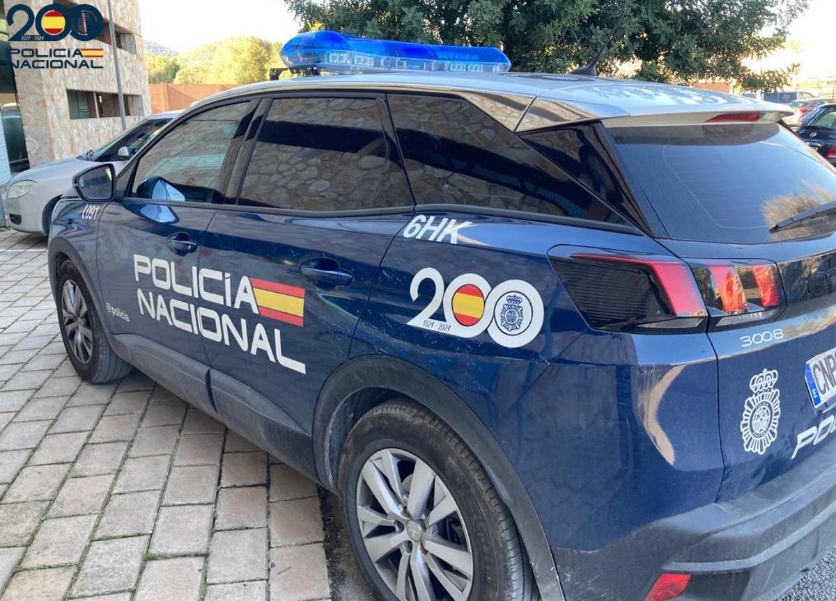 Coche patrulla de la Policía Nacional.