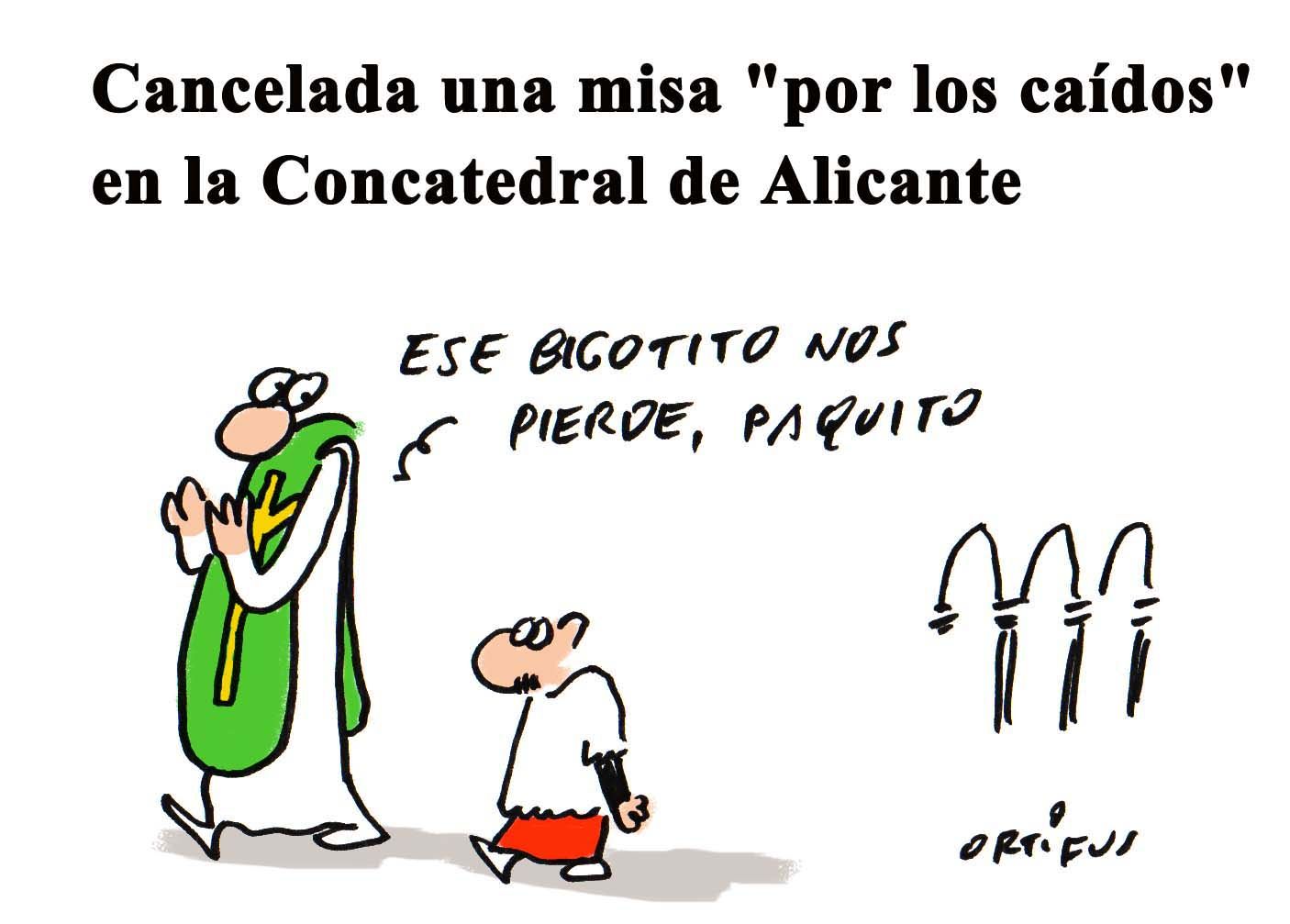 Cancelada una misa &quot;por los caídos&quot; en la Concatedral de Alicante