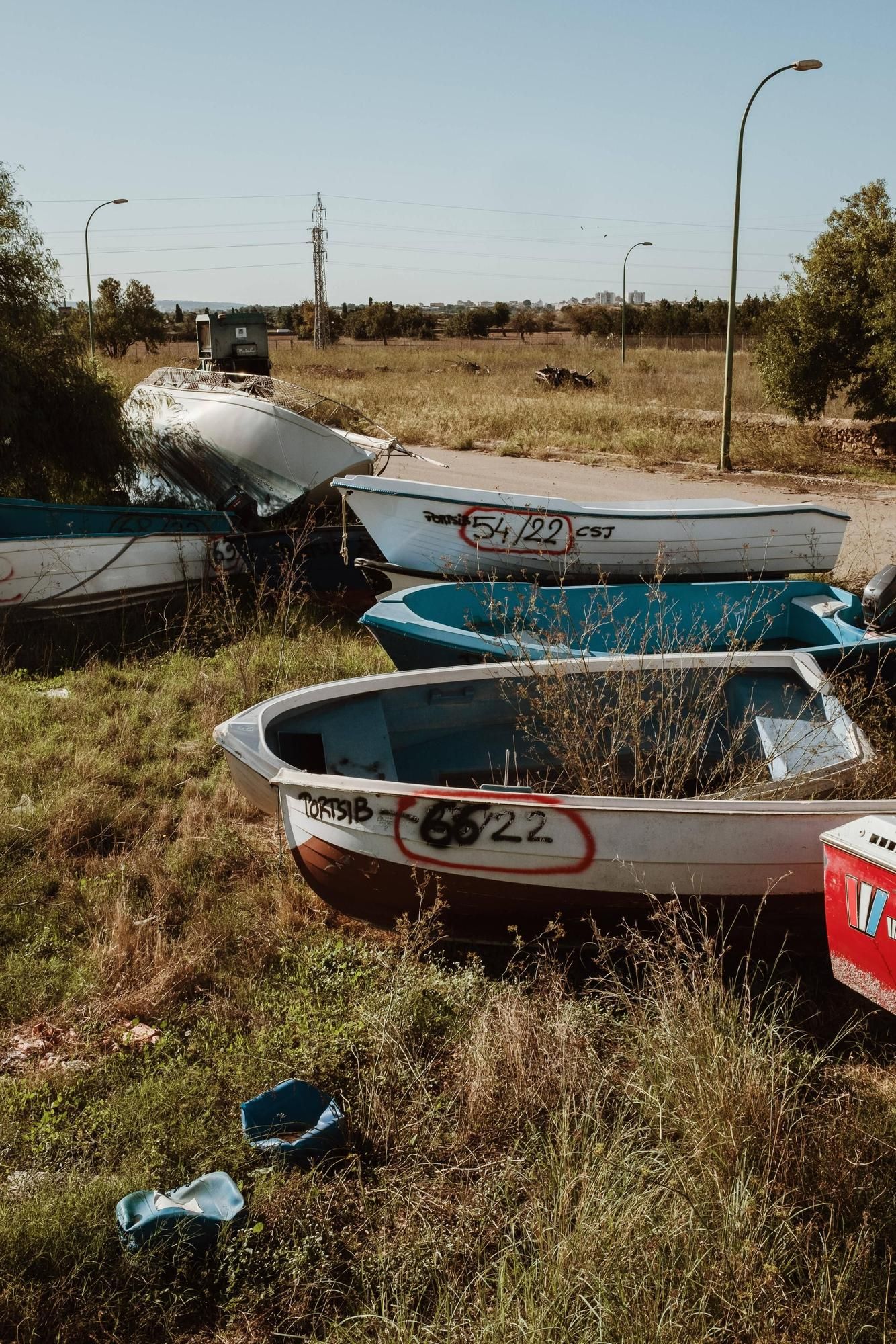 So sieht es auf dem Friedhof der Migrantenboote auf Mallorca aus