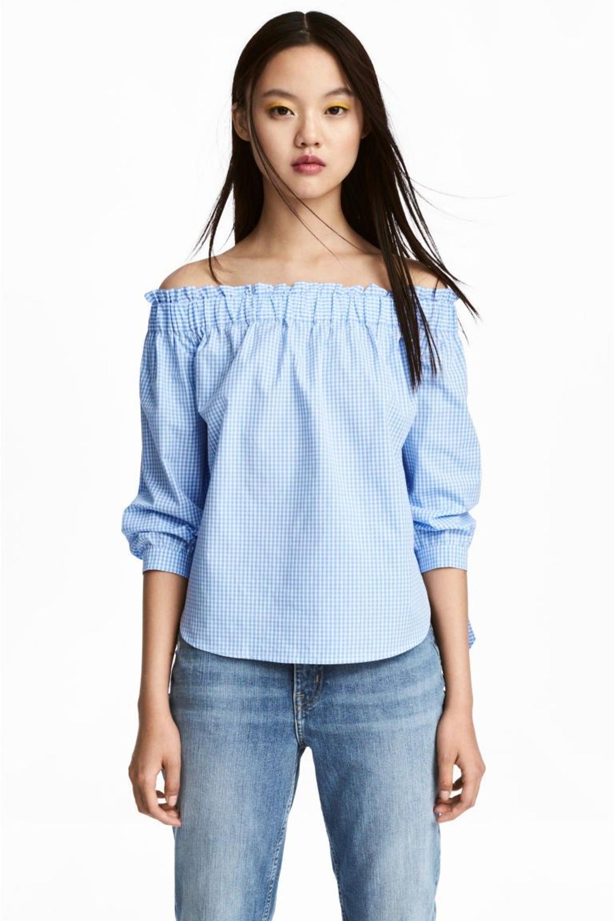 Blusa con hombro descubierto de H&amp;M