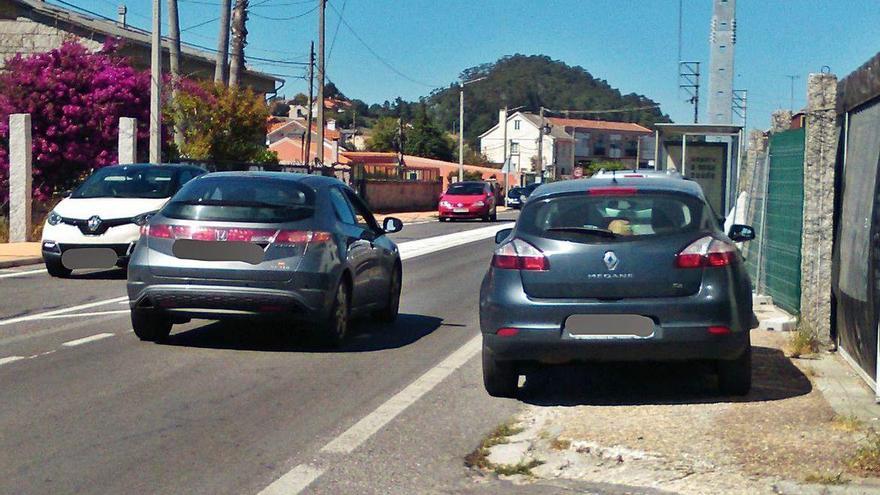 El punto más peligroso es este cruce de Cabodavila en donde no hay visibilidad para incorporarse.