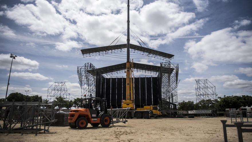 El Hípico de Cáceres, listo para el concierto de Robe y la feria