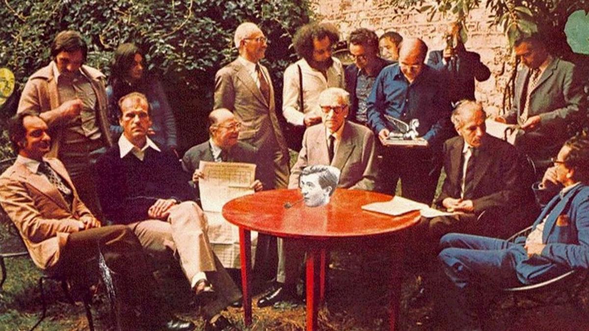 Encuentro de los miembros del Oulipo en Boulogne-sur-Mer en 1975.