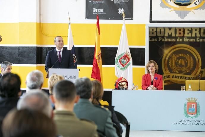 08.03.19. Las Palmas de Gran Canaria. Acto de entrega de Honores y Distinciones Bomberos de Las Palmas de GC. Foto Quique Curbelo