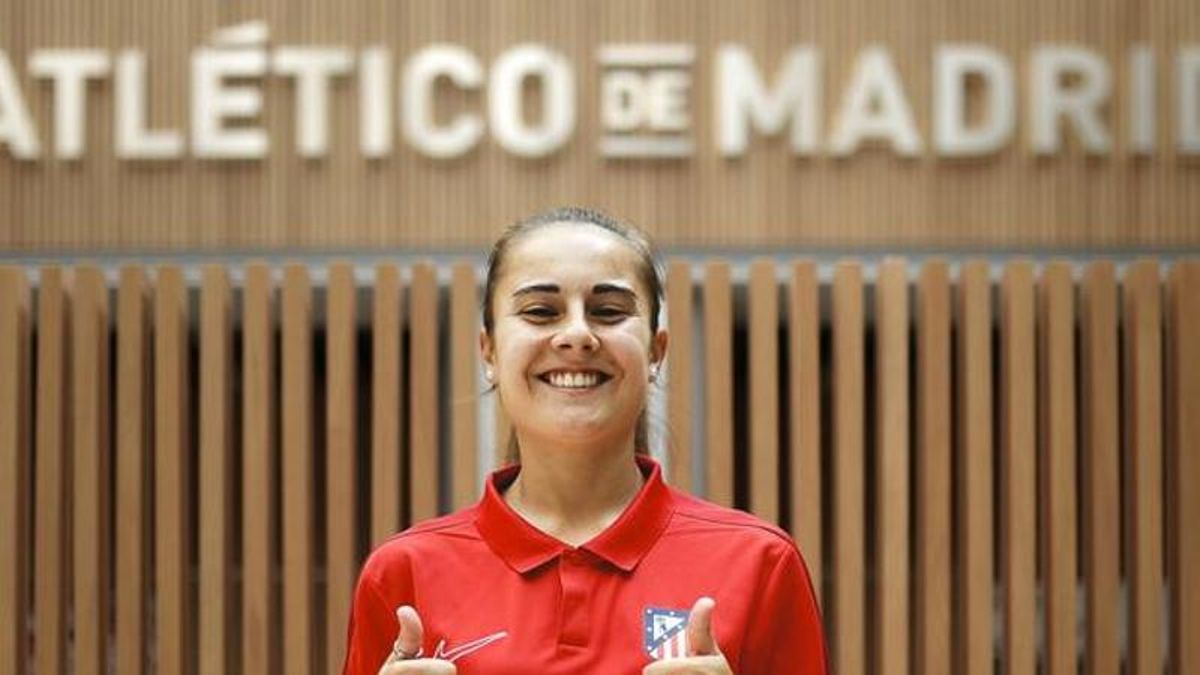 Alba Zafra, durante su etapa en el Atlético de Madrid