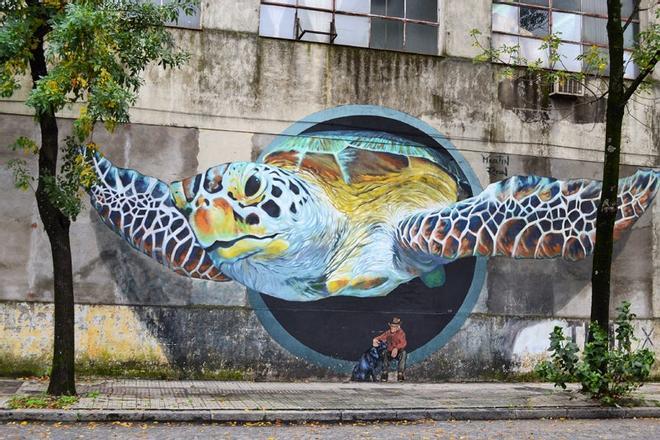 Street Art, tortuga 3D