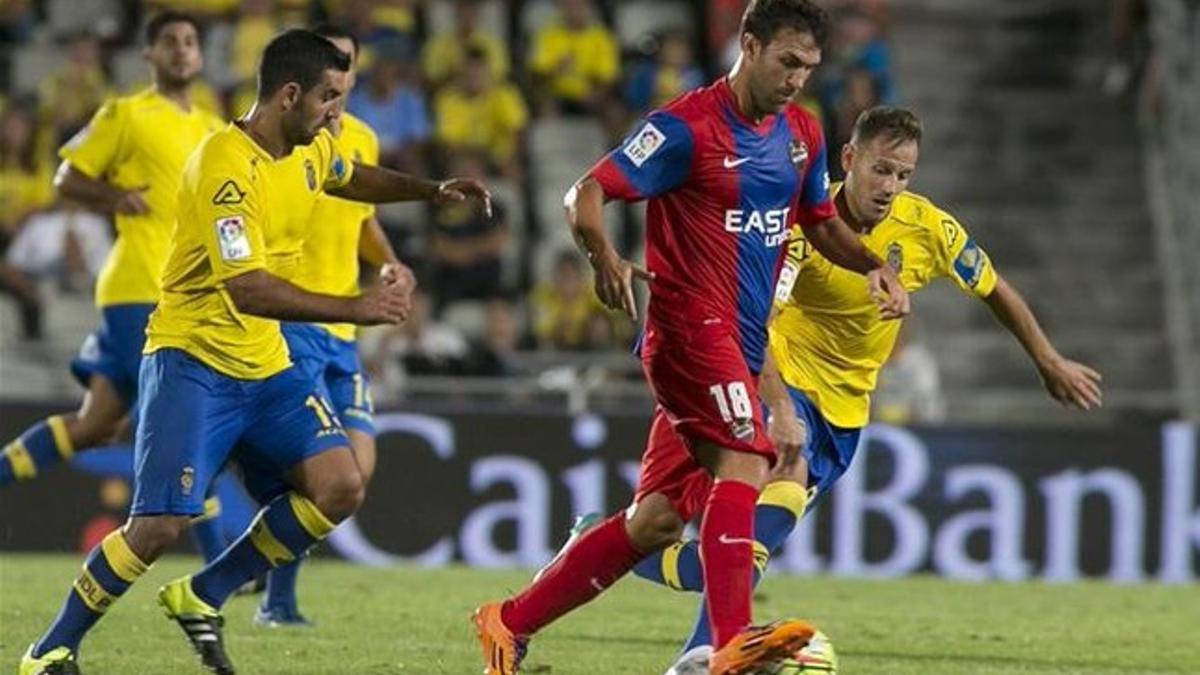 Dani Castellano, en un reciente partido ante el Levante