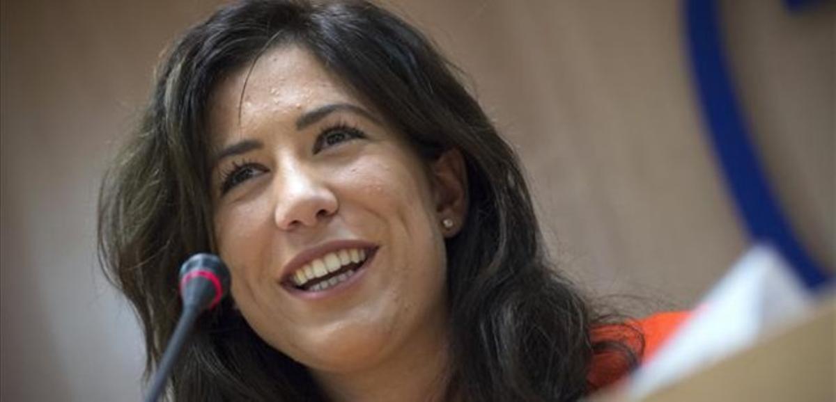 Garbiñe Muguruza, en una imatge d’aquest dijous a Madrid.