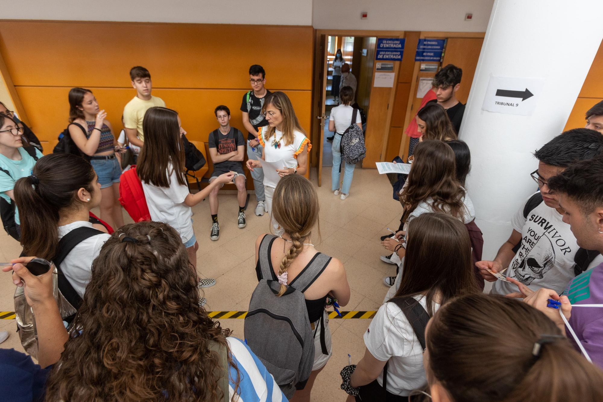 Primer día de Selectividad en la Universidad de Alicante