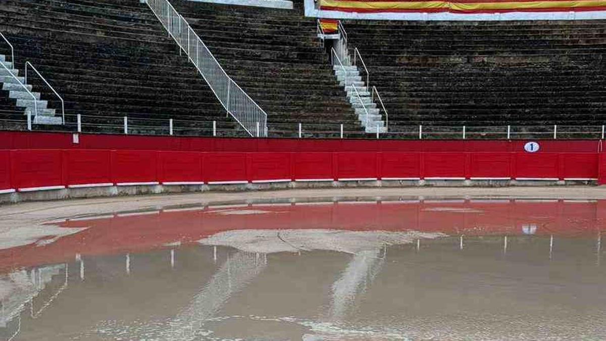 Toros en Mallorca | Suspenden la corrida de toros en Inca de este 29 de marzo por los desperfectos causados por la lluvia