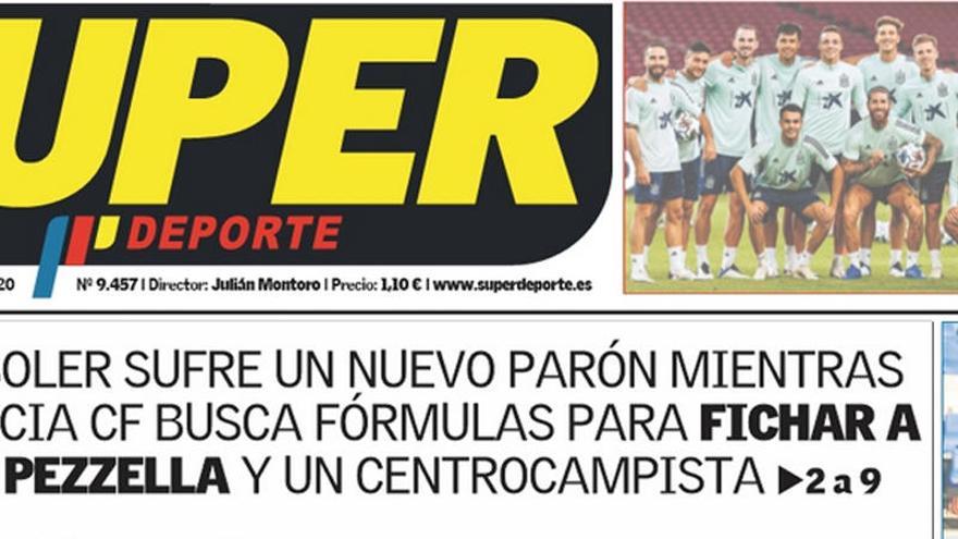 Esta es la portada de SUPER de este jueves 3 de septiembre