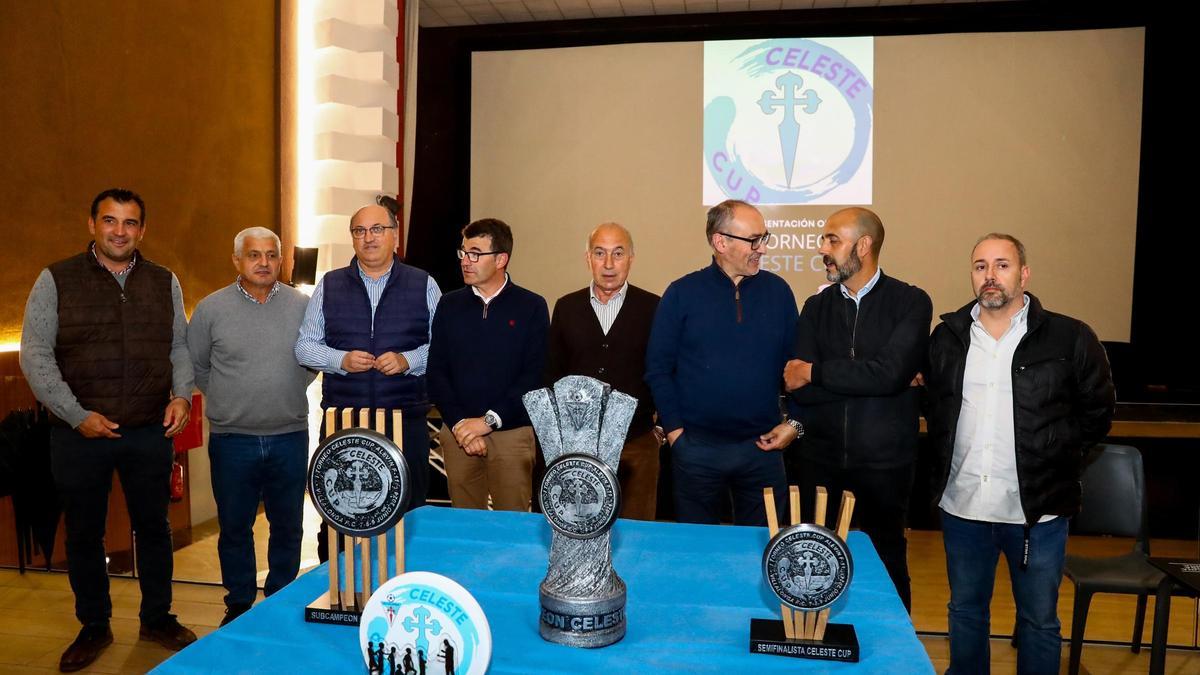 Un momento de la presentación del torneo ayer en Vilalonga.