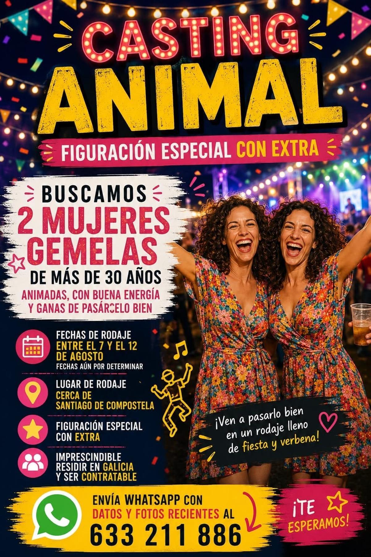 Proceso de selección de figurantes para los nuevos capítulos de 'Animal', serie de Netflix ambientada en Santiago y alrededores.
