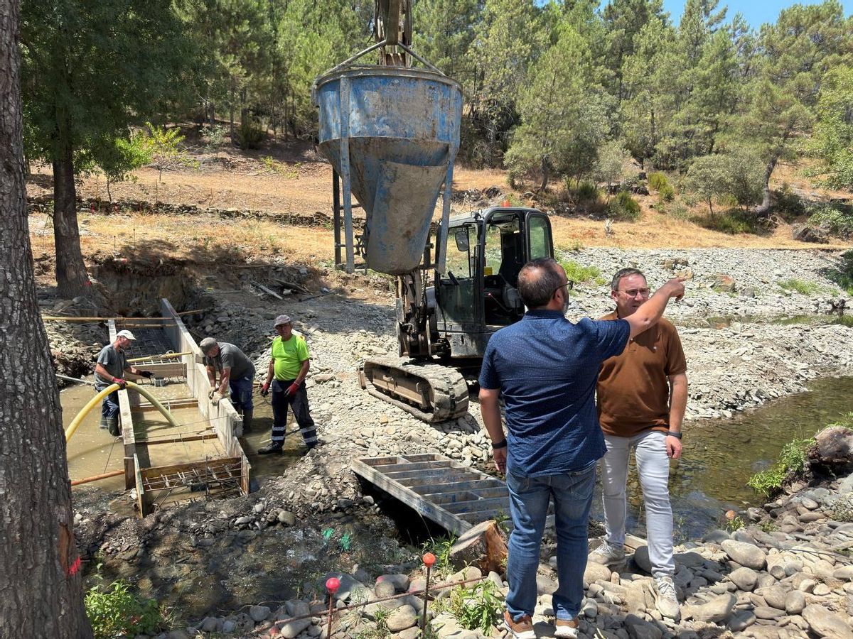Obras en la zona de baño.