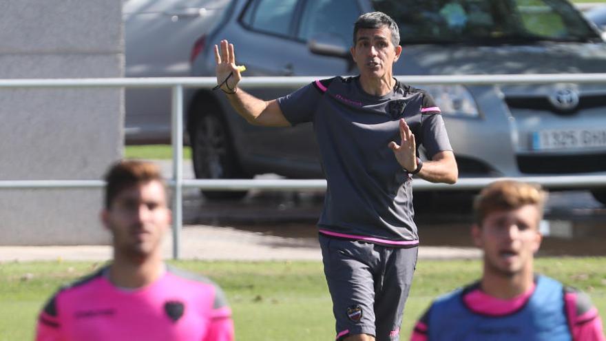 Muñiz, en el entrenamiento en Buñol.