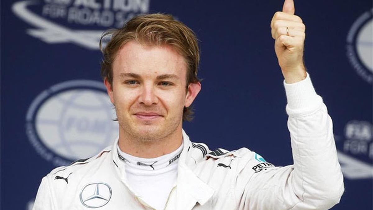 Rosberg, feliz por su 'pole position'