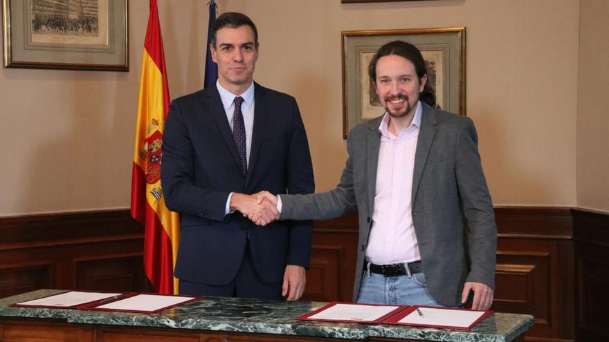 Sánchez i Iglesias signen el preacord