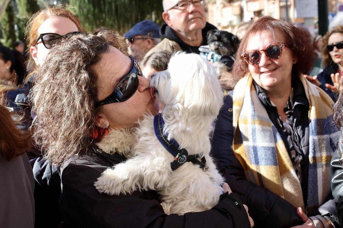 Amor incondicional en la puerta de la Ermita de San Antón, en Murcia.