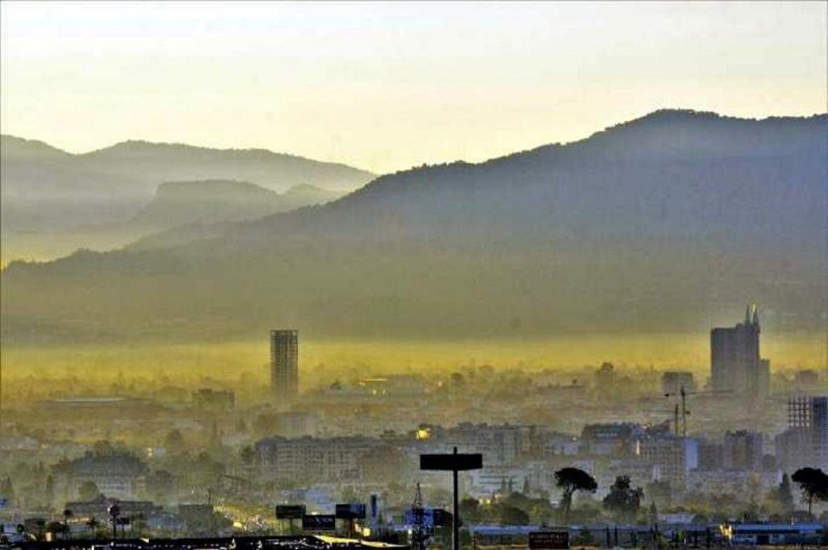 Imagen de contaminación en Murcia