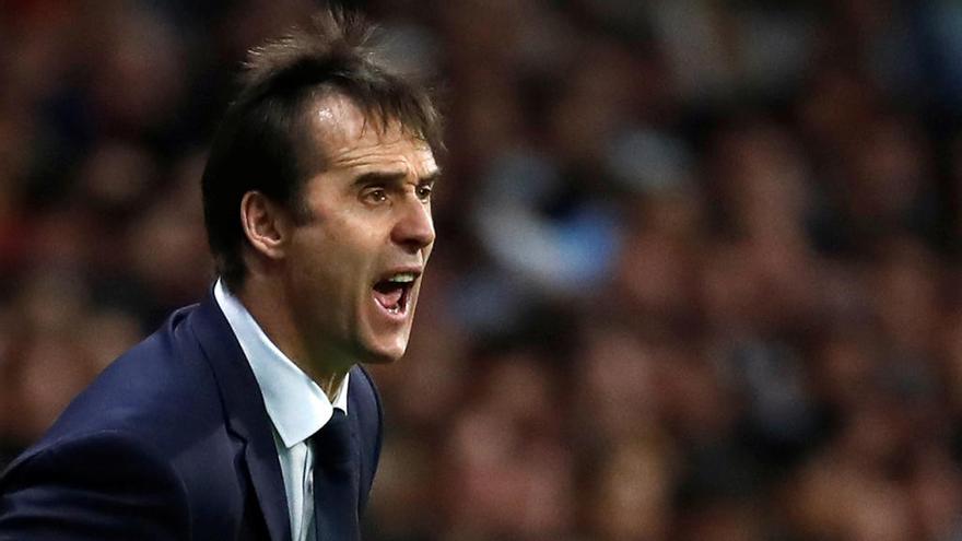 Julen Lopetegui en el España - Argentina // Agencias