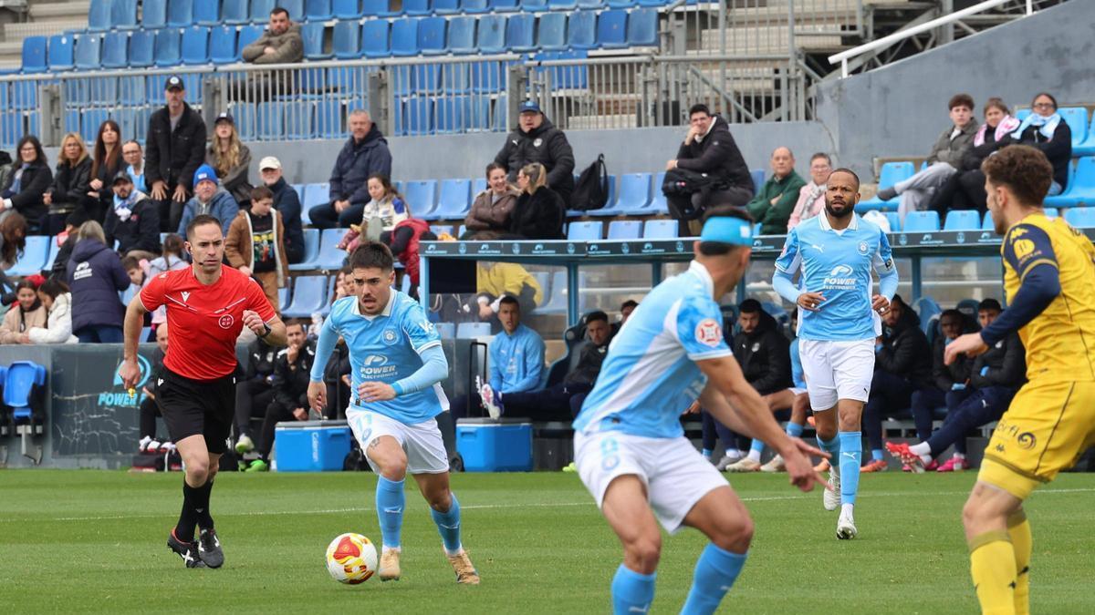 Imagen de Fran Castillo en el partido ante el Alcorcón