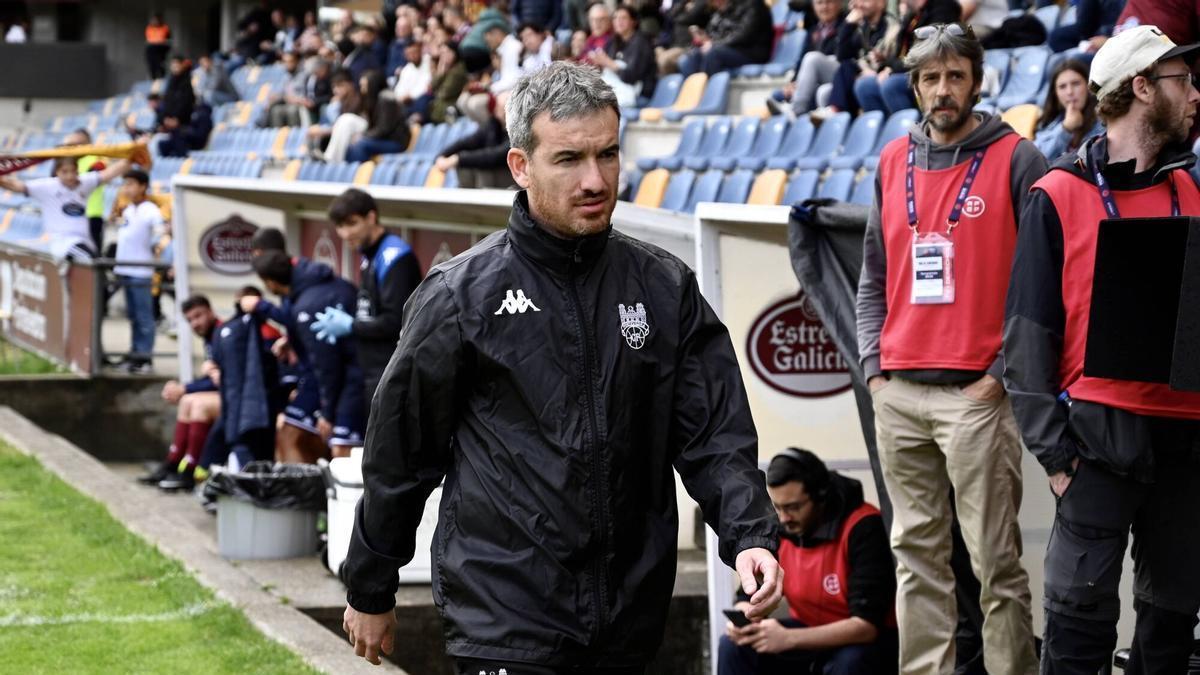 Rubén Domínguez, frente al Bilbao Athletic.