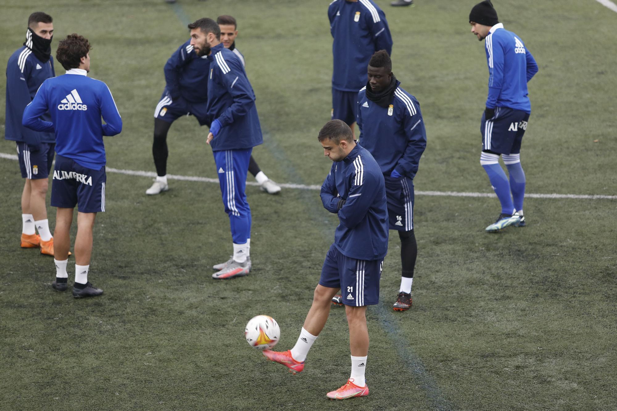 Las imágenes del entrenamiento del Oviedo