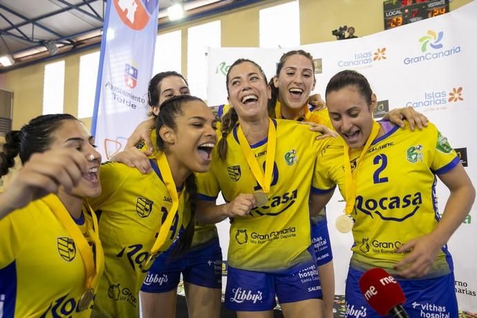 12.05.19. Telde, Gran Canaria. Balonmano femenino temporada 2018-19. Rocasa Gran Canaria-Pogon Szczcin. Final EHF Challenge Cup. Pabellón Rita Hernández . Foto Quique Curbelo  | 12/05/2019 | Fotógrafo: Quique Curbelo