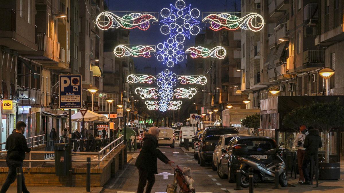 Luces de Navidad en Elche