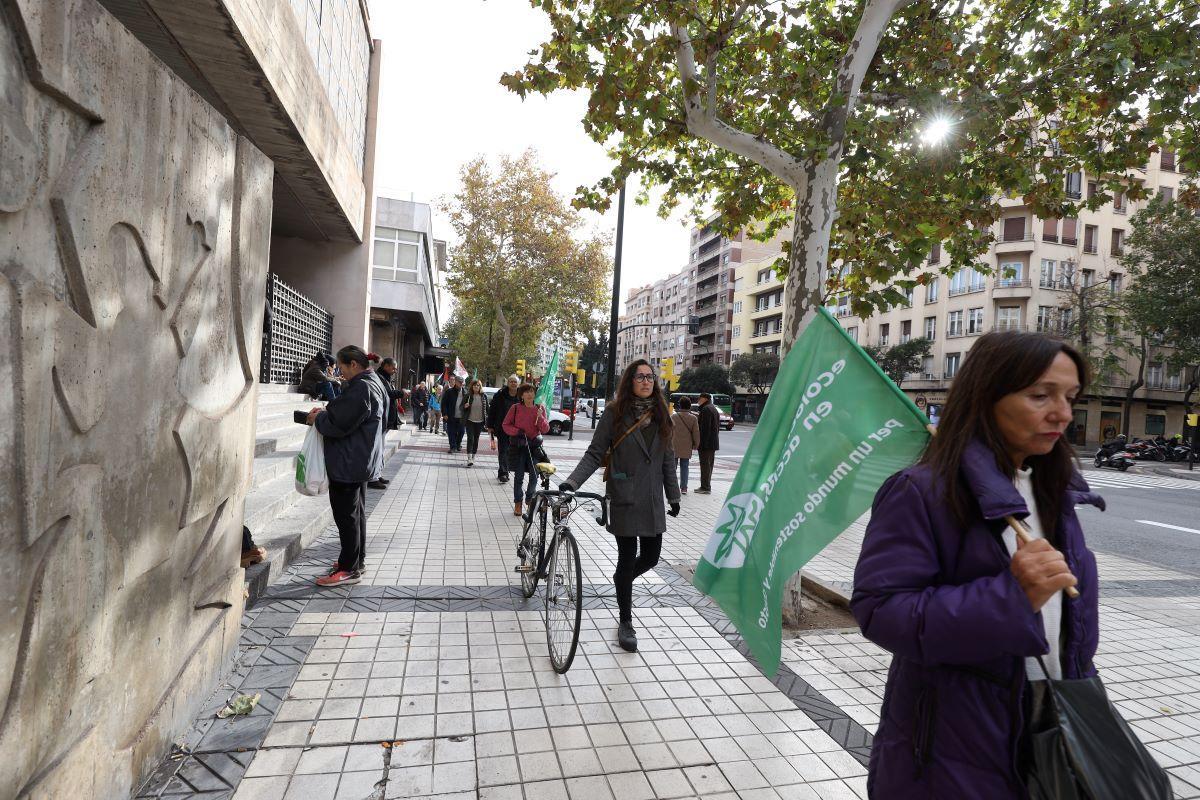 Cadena humana en Zaragoza en defensa de Canal Roya - El Periódico de Aragón