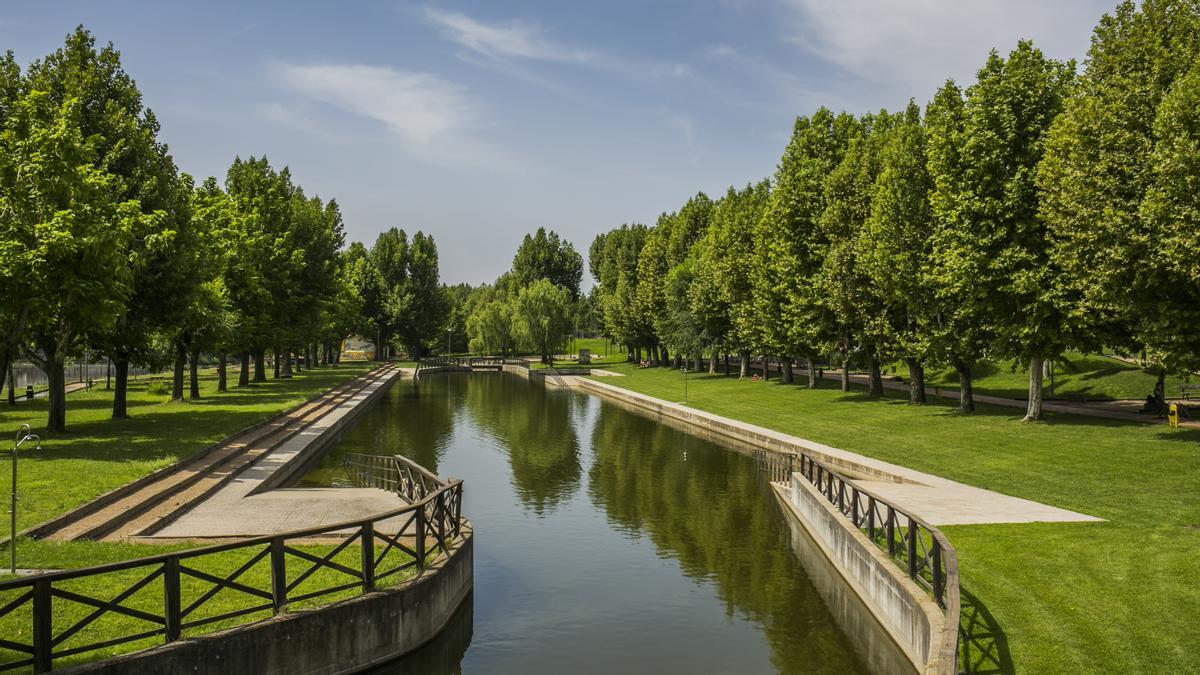 Parque Fluvial Feliciano Vegas, que aspira a ser la próxima Bandera Azul extremeña.