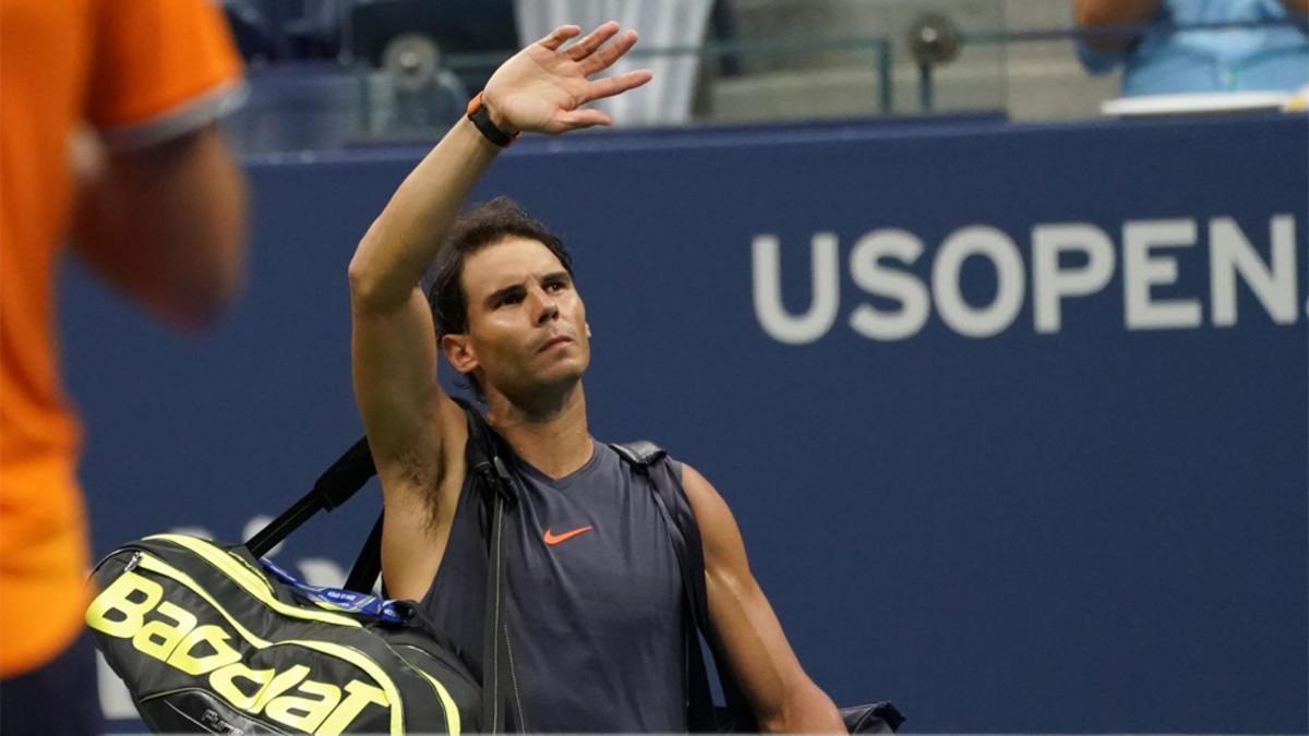 Rafa Nadal se despide del público en el US Open