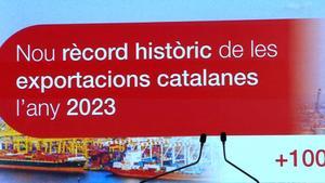 Las exportaciones catalanas marcan un nuevo récord en 2023 y superan por primera vez los 100.000 millones de euros