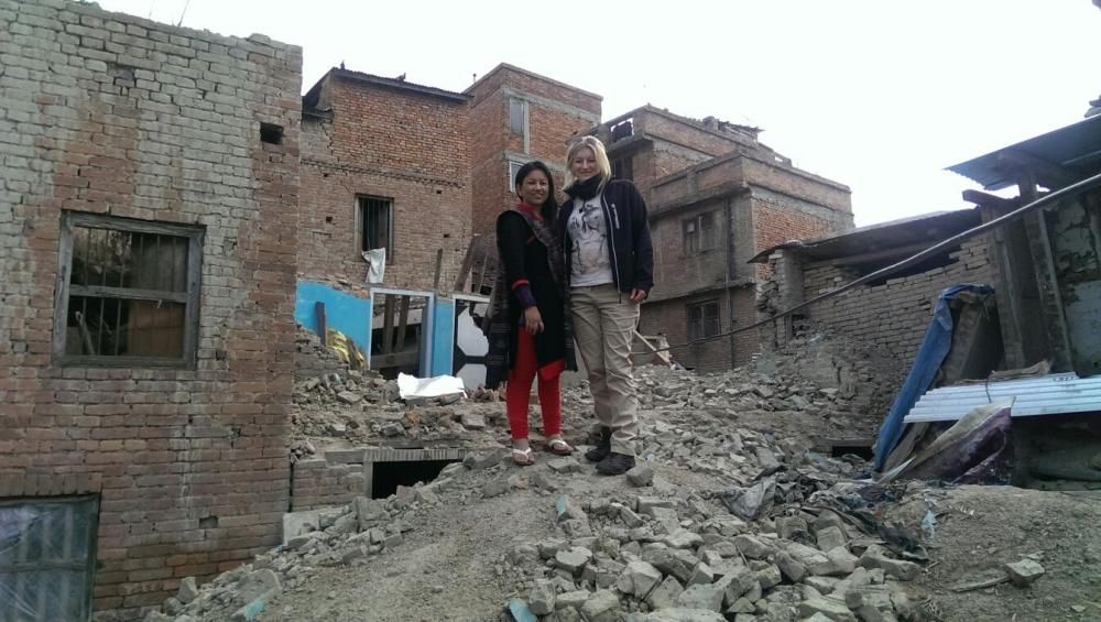 El matrimonio de Redondela en su viaje a Nepal.