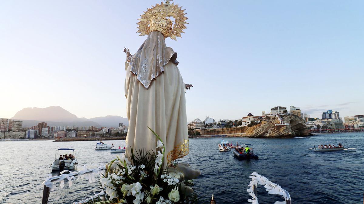 La procesión marinera de Benidorm, en una imagen de archivo