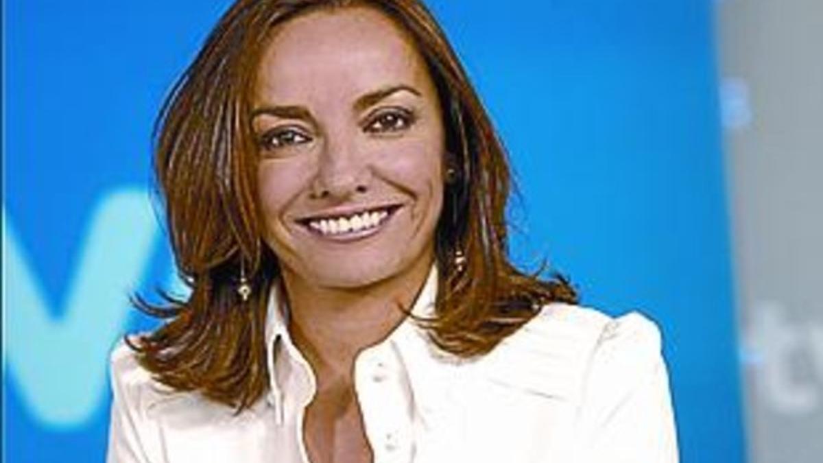 La presentadora Pepa Bueno, en el 'Telediario 2' de TVE.