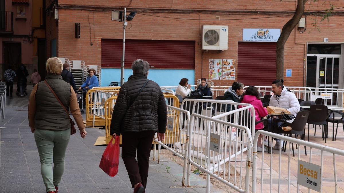 Asi se encuentra actualmente la plaza España de Onda