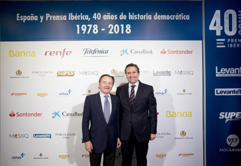 Photocall de la gala del 40 aniversario de Prensa Ibérica en Levante-EMV