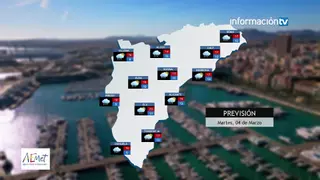 Los municipios de la Marina Baixa y la Marina Alta suspenden las clases por la previsión de fuertes lluvias para este martes