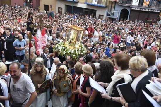 Berga rep a la Mare de Déu de Queralt