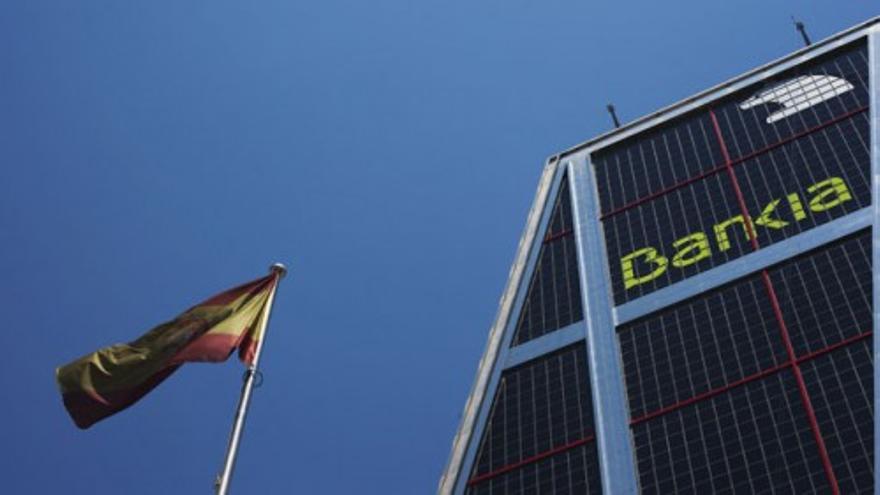 Rally de Bankia por la llegada de la ayuda europea