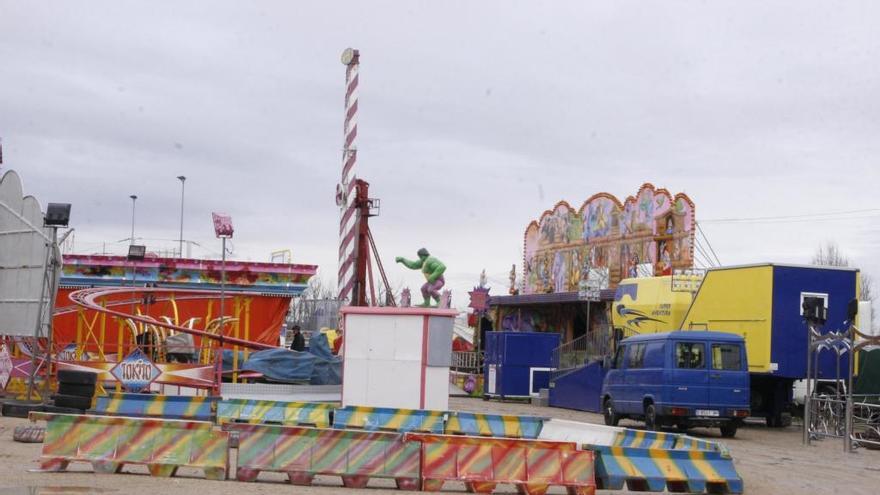 Zona de La Aldehuela donde se instalan &quot;los caballitos&quot;.