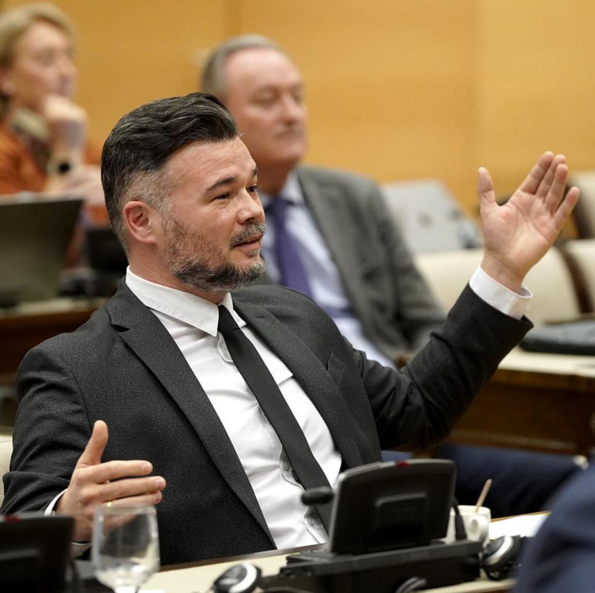 Rufián es queda sol en la seva iniciativa per reunificar les esquerres