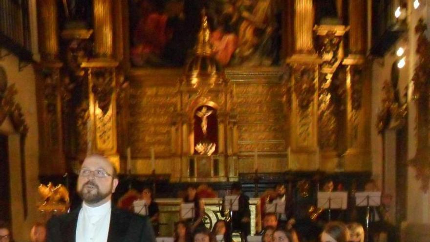 Gaspar Muñiz, durante el concierto.