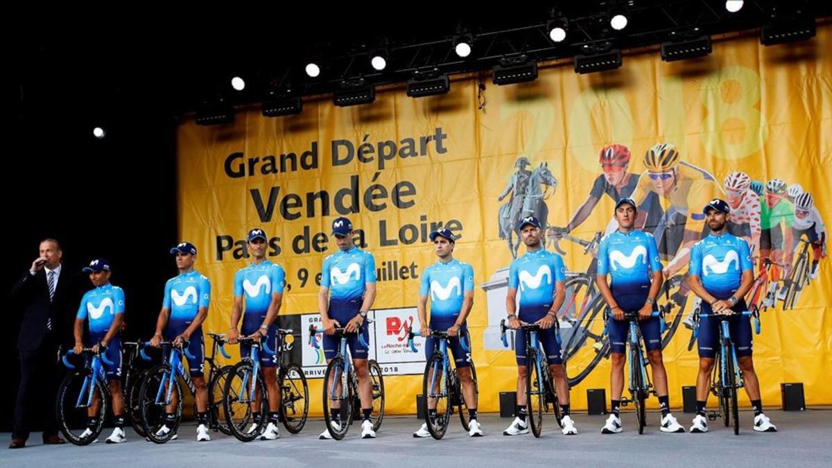 Movistar será el único equipo español en el Tour 2018