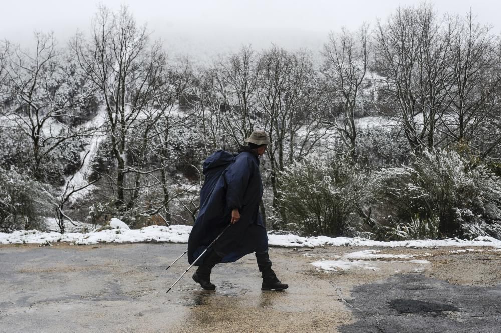 Abril en Galicia: frío, nieve y lluvia